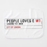 PEOPLE LOVES E  Burp Cloth