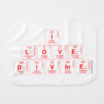 I
 LOVE 
 DIVINE  Burp Cloth