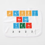 Happy
 New
 Year
 2022  Burp Cloth