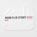 Webb Ellis Street  Burp Cloth