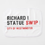 richard i statue  Burp Cloth