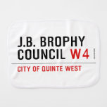 J.B. BROPHY COUNCIL  Burp Cloth
