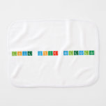 Love your molecules  Burp Cloth