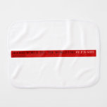 Boomieworld till the world end  Burp Cloth