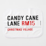 Candy Cane Lane  Burp Cloth