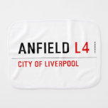 Anfield  Burp Cloth