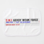 G.W.F  Burp Cloth