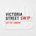 Victoria Street  Burp Cloth