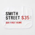 Smith Street  Burp Cloth
