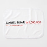DANIEL BUAR  Burp Cloth