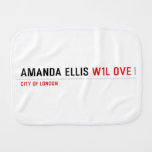 Amanda Ellis  Burp Cloth