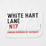 white hart lane   Burp Cloth