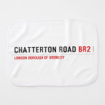 Chatterton Road  Burp Cloth