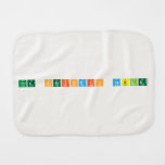 the periodic table  Burp Cloth