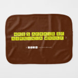 WHO'S AFRAID OF
 VIRGINIA WOOLF ?
   Burp Cloth