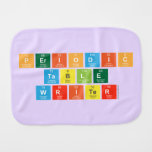 Periodic
 Table
 Writer  Burp Cloth