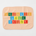 Periodic
 Table
 Writer  Burp Cloth