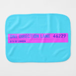 One Direction Lane   Burp Cloth