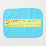 one piece  Burp Cloth