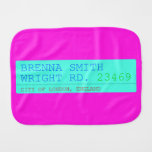 Brenna Smith Wright Rd.  Burp Cloth