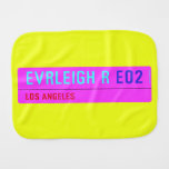 evrleigh r  Burp Cloth