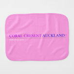 coral cresent  Burp Cloth
