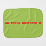 All About Elements !  Burp Cloth