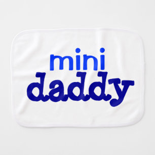Burp Cloth for Baby Boy "Mini daddy"