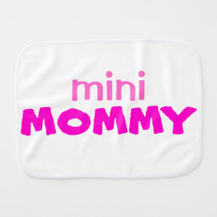 Burp Cloth for Baby Girl "Mini Mommy"