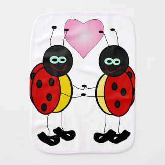 Burp Cloth - Lady Bugs