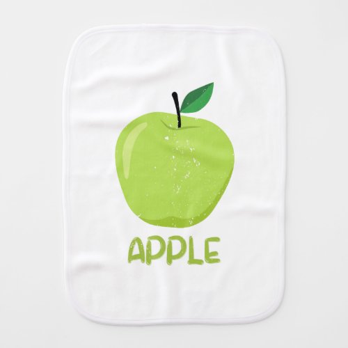 Burp cloth with Apple for kids 