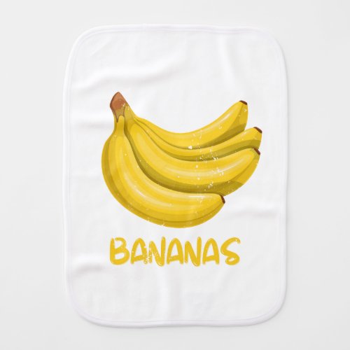 Burp cloth with Bananas for kids