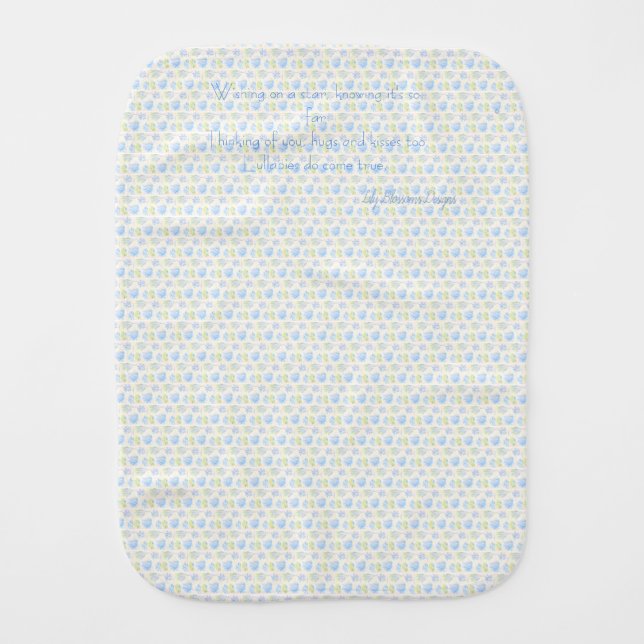 Burp Cloth with poem (Front)