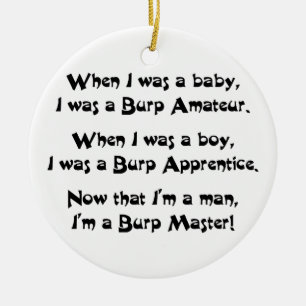 Burp Master Ceramic Ornament