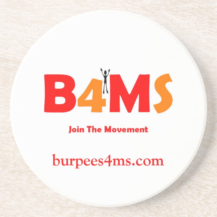 Burpees 4MS Beverage Coaster