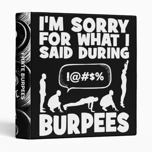 BURPEES _ Funny Novelty Workout Binder
