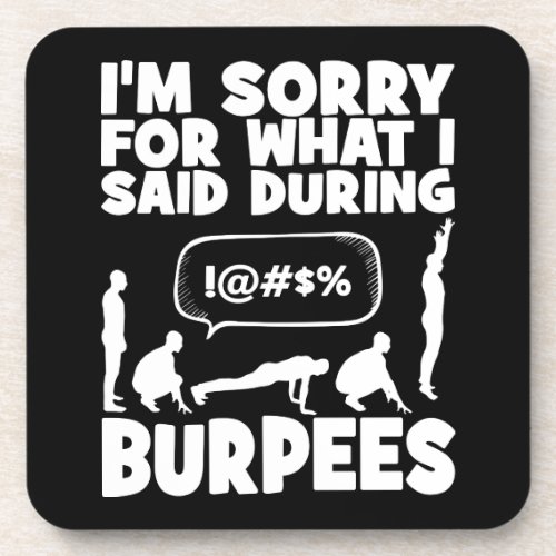 BURPEES _ Funny Novelty Workout Drink Coaster