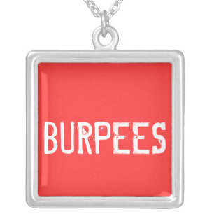 Burpees - Inspiration Silver Plated Necklace