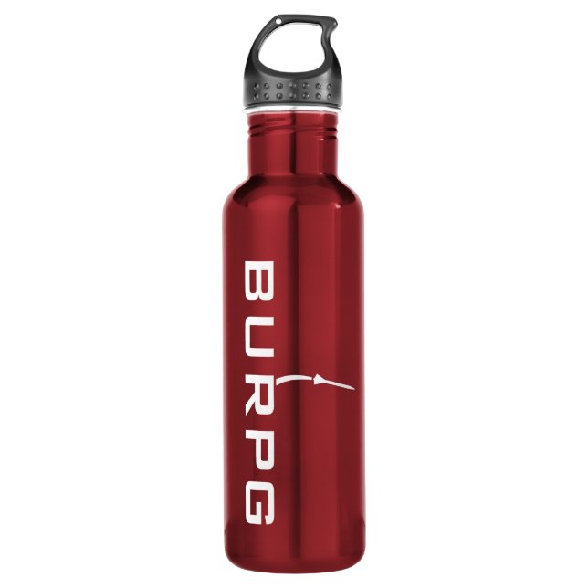 BURPG Red Water Bottle (24oz) (Front)