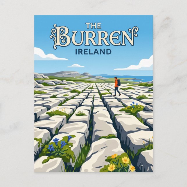 Burren National Park Ireland Postcard (Front)