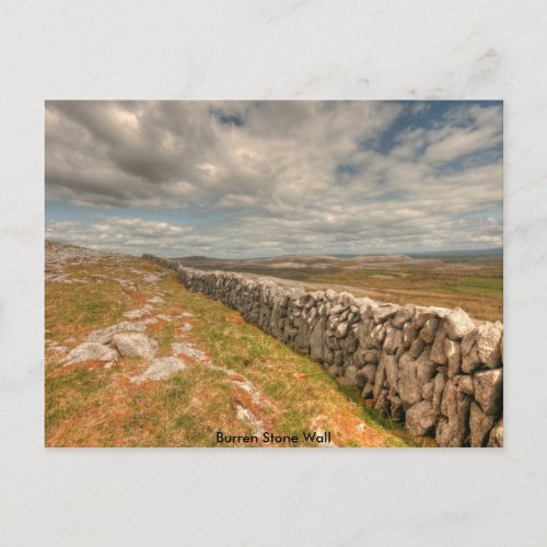 Burren Stone Wall Postcard