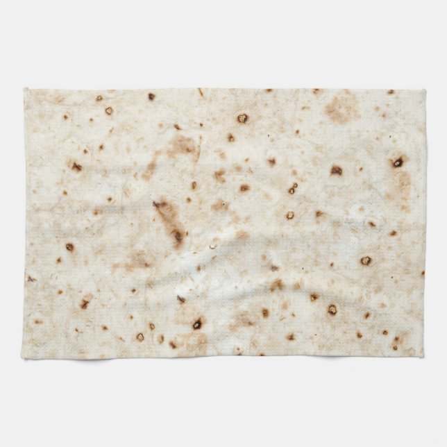 Burrito Blanket Flour Tortilla Taco Fast Food Wrap Kitchen Towel (Horizontal)
