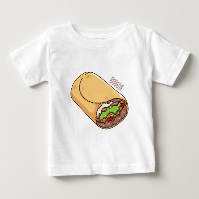 Burrito cartoon illustration  baby T-Shirt (Front)