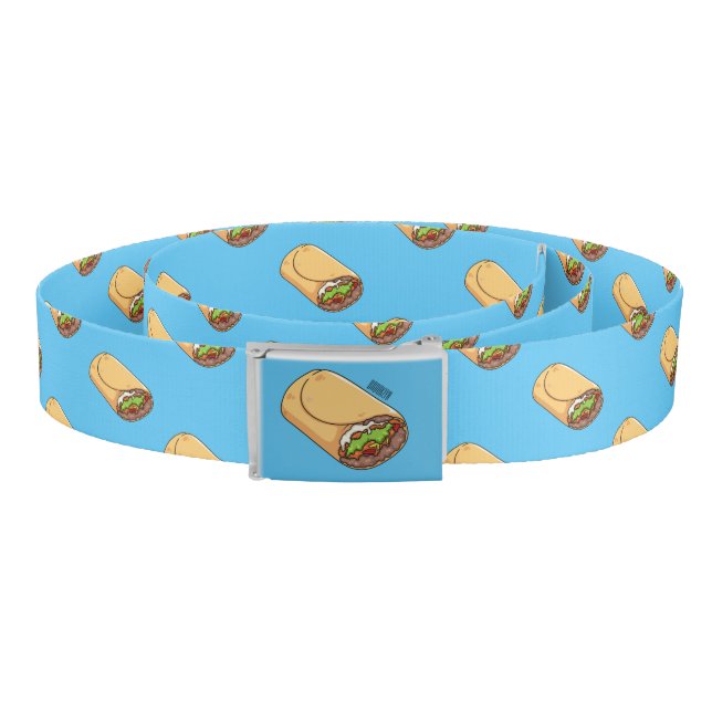 Burrito cartoon illustration belt (Coil)