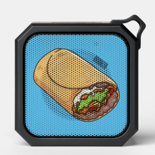 Burrito cartoon illustration bluetooth speaker