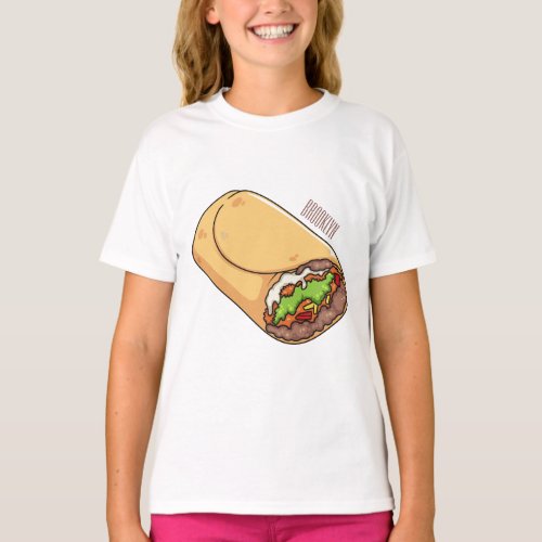 Burrito cartoon illustration  T_Shirt