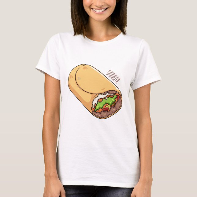Burrito cartoon illustration  T-Shirt (Front)