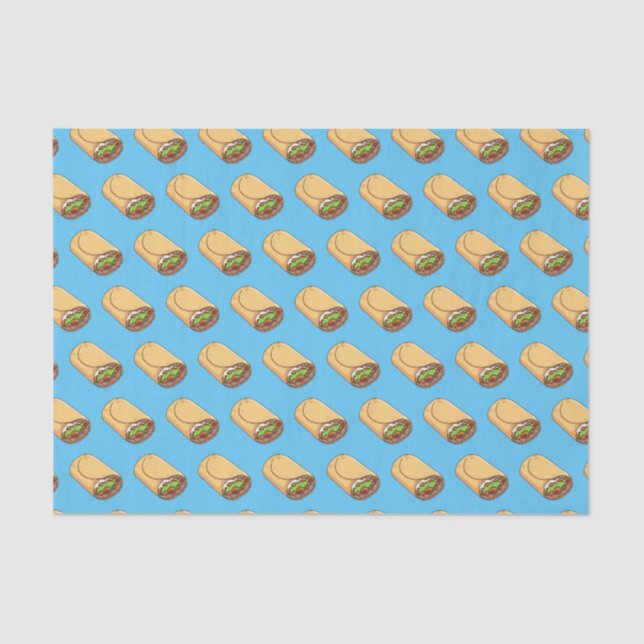 Burrito cartoon illustration  tissue paper (Front)