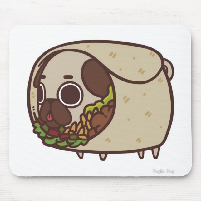 Burrito Pug Mousepad (Front)