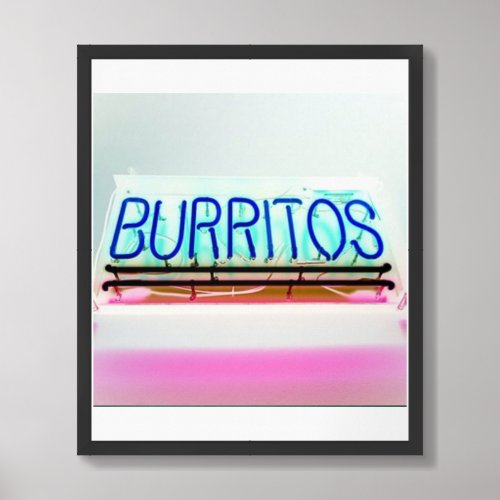 Burritos  framed art